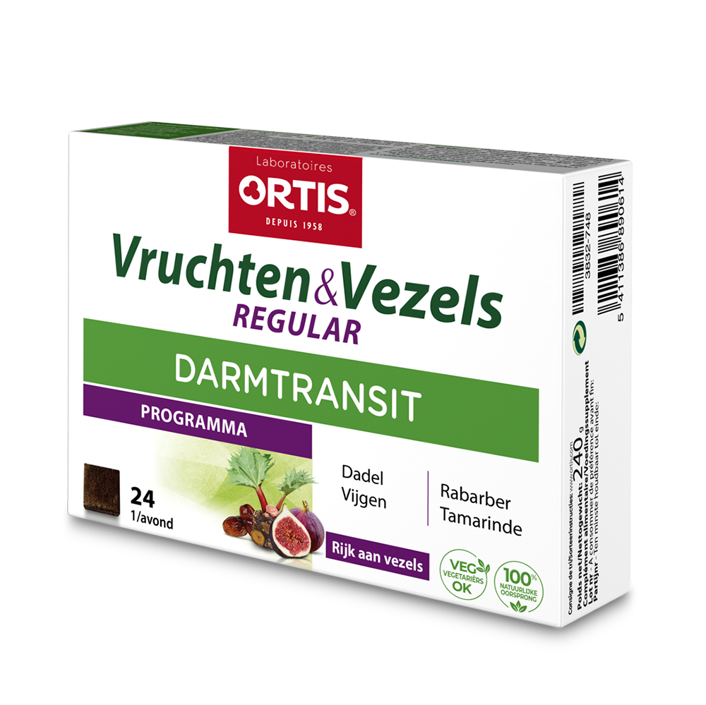 Ortis Darm Vruchten & Vezels Regular Tabletten Regelmatige Darmtransit 240 gr