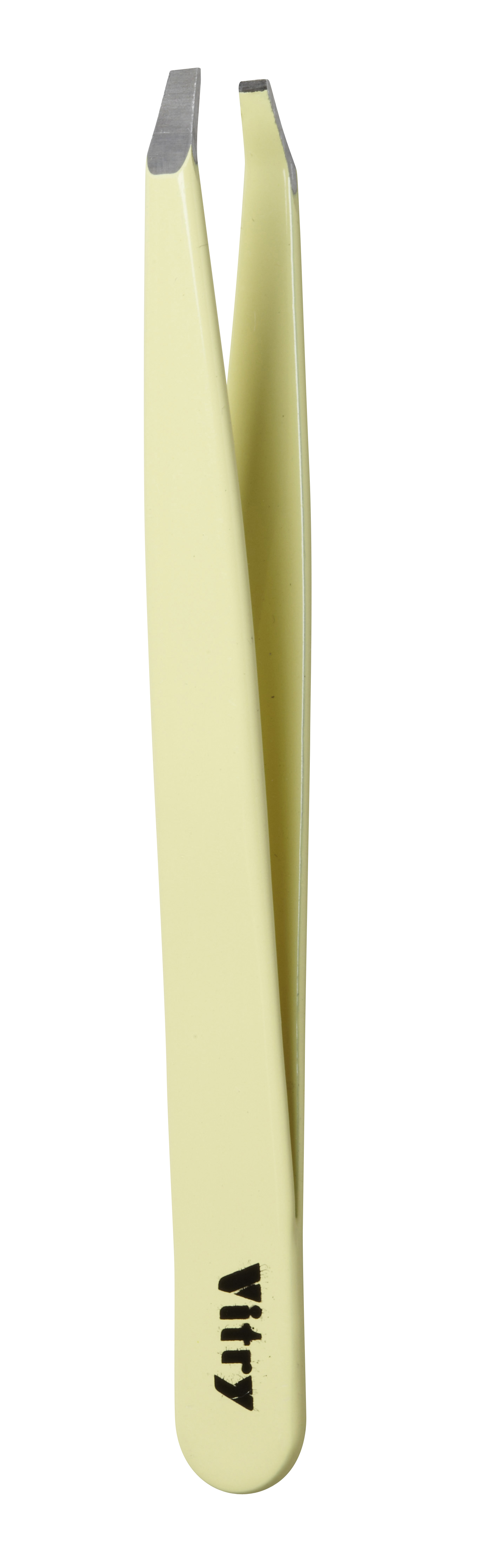 Vitry Face Care Coloured Tweezers Crab Ends Pincet Ref.26 C Yellow 1 St