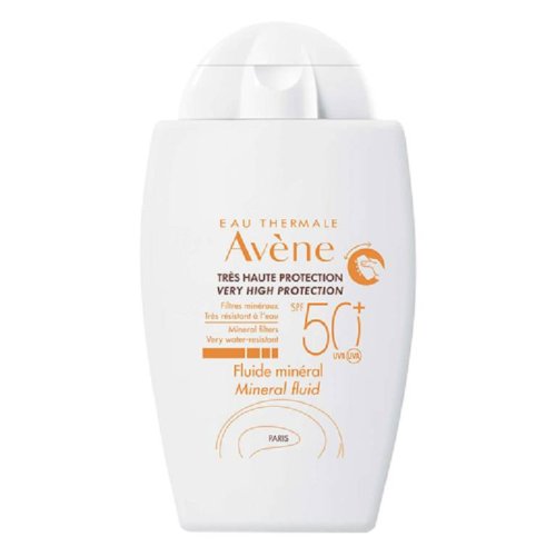 Avène Solaires Gamme Blanche 100% Minérale Fluide Minérale Crème SPF50+ 40 ml