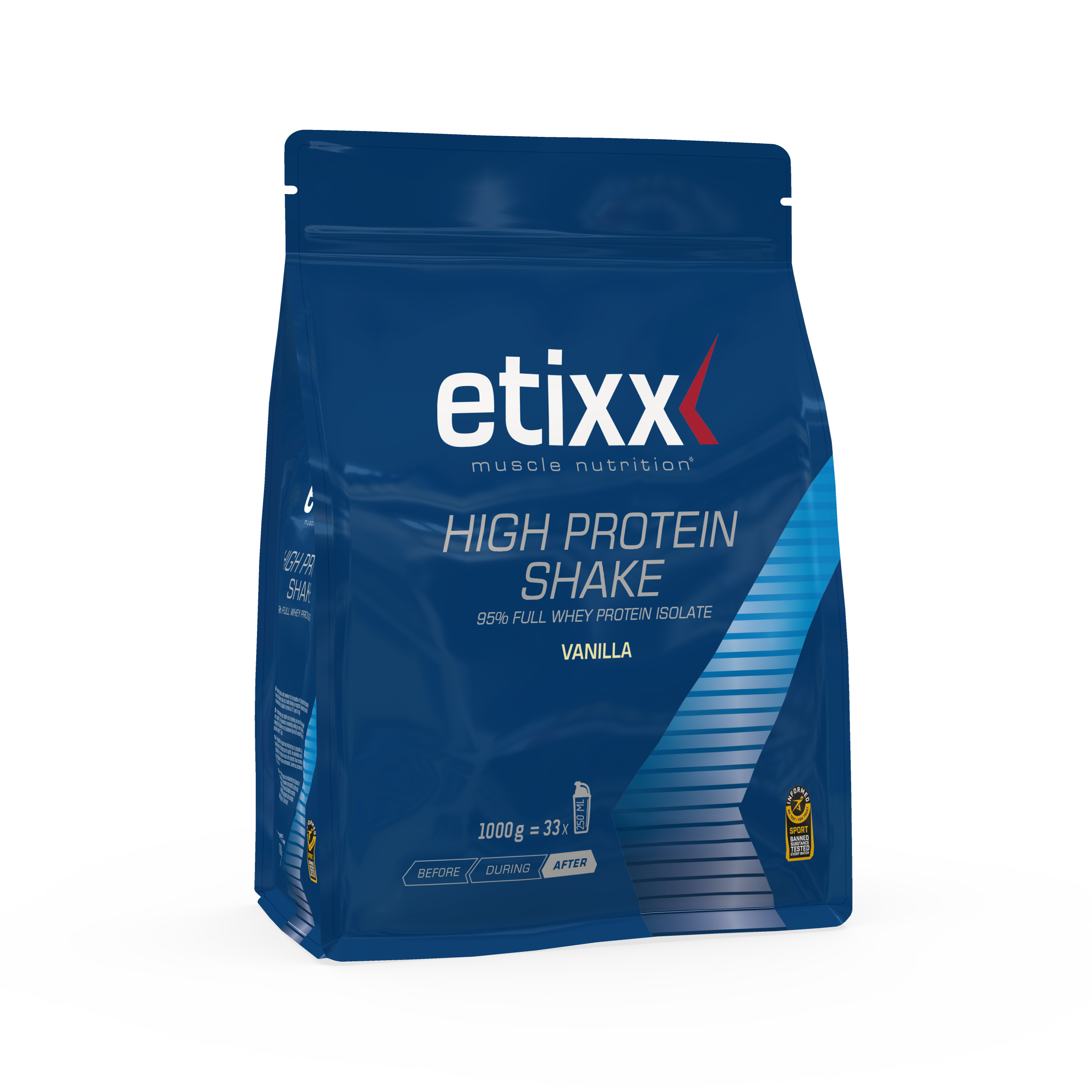 Etixx Power High Protein Shake Poeder Chocolade Smaak 1000 gr