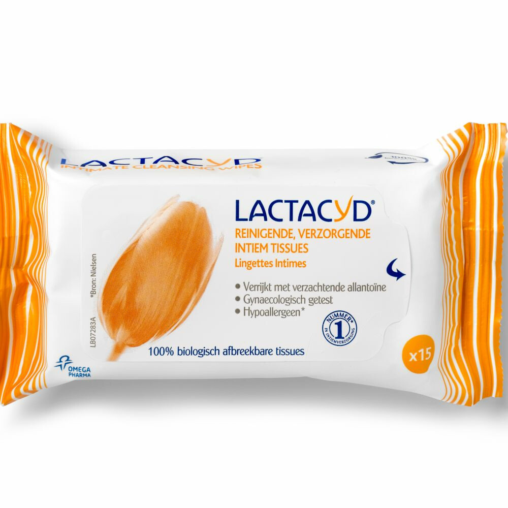 Lactacyd Reinigende, Verzorgende Intiem Tissues Doekjes 15 St