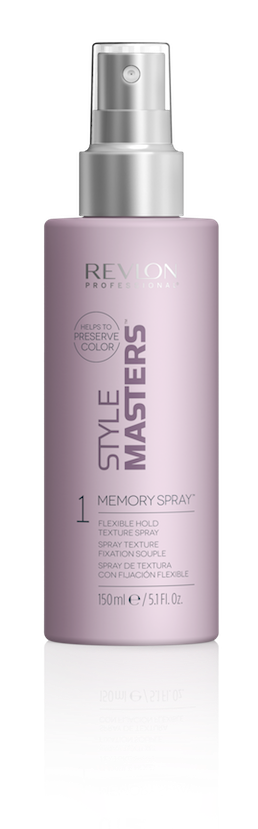Revlon Style Masters Memory Spray Flexible Hold Texture Spray Haarlak Hold 1 - Look Natural 150 ml