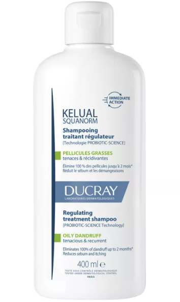 Ducray Squanorm Pflegeshampoo bei fettigen Schuppen 400ml