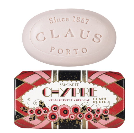 Claus Porto Chypre Cedar Poinsetta Zeep 50gr