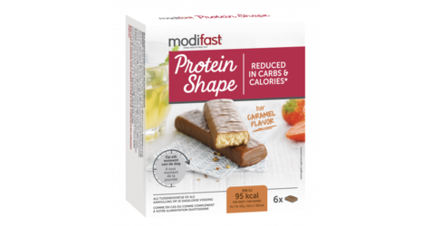 Modifast Protein Shape Reep Melkchocolade + Caramel 6 St
