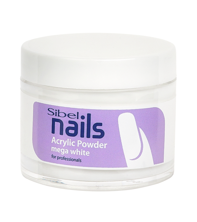 Sibel Nails Acrylic Acrylic Powder Mega White 45gr