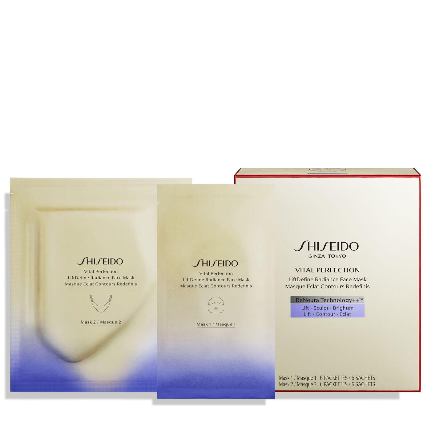 Shiseido Vital Perfection LiftDefine Radiance Face Mask  1 Pak