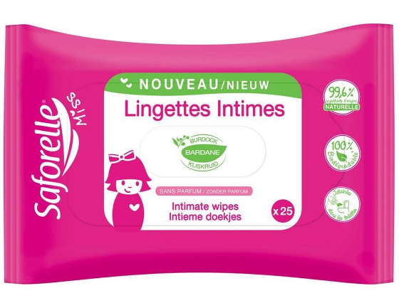 Saforelle Lingettes Biodégradable Doekjes  1 Pak