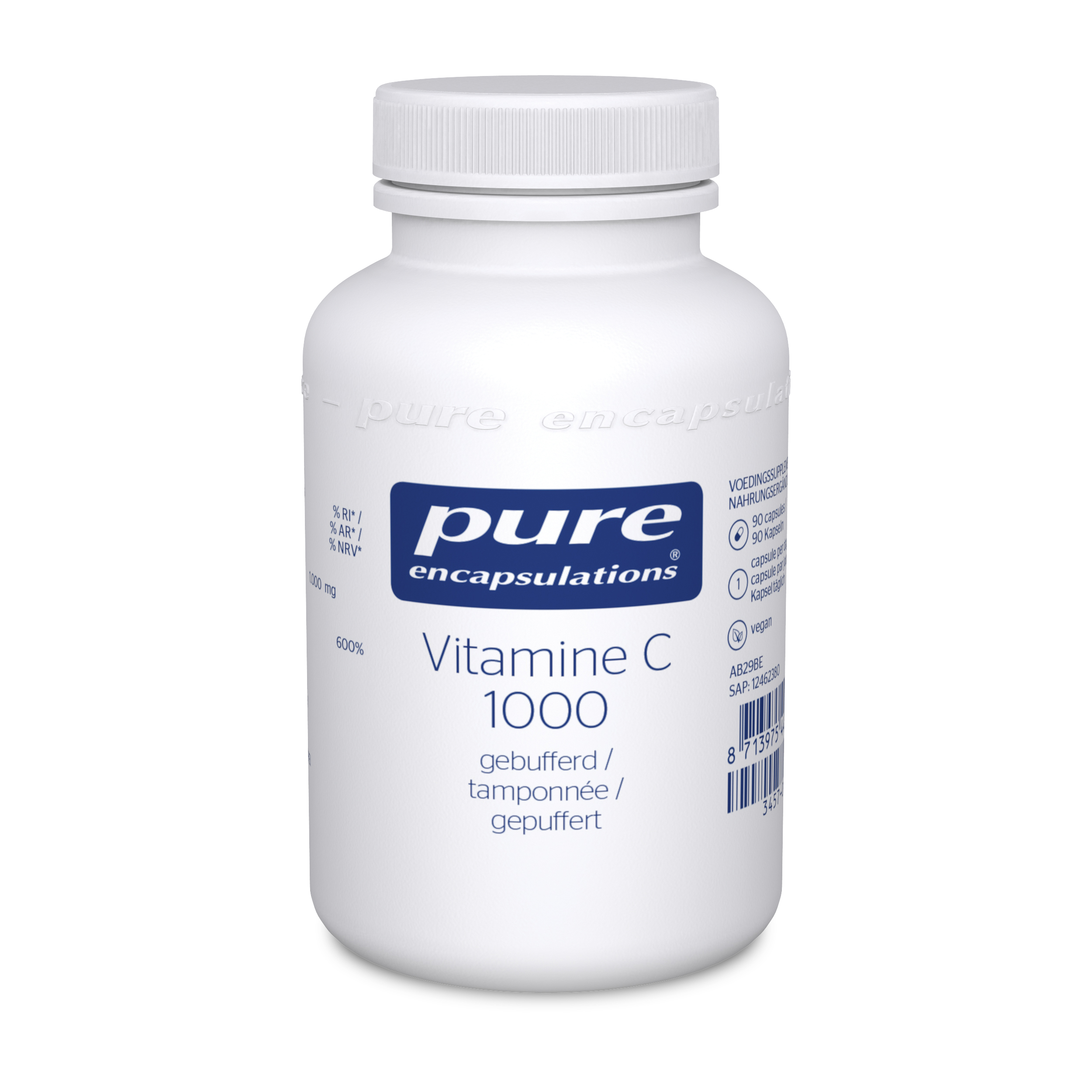 Pure Encapsulations Vitamine C 1000 Capsules Gebufferd 90 Cap