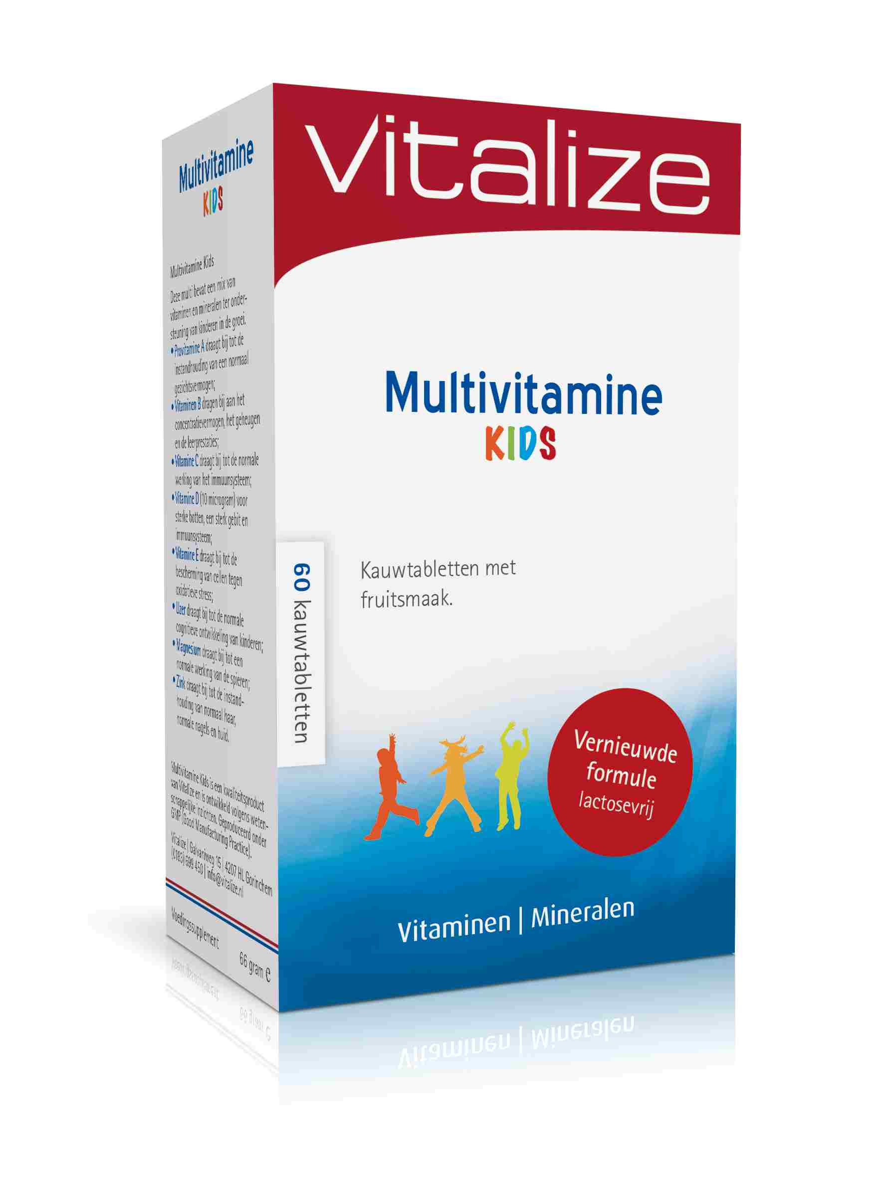 Vitalize Multivitamine Kids Tabletten Fruitsmaak 60 Tab