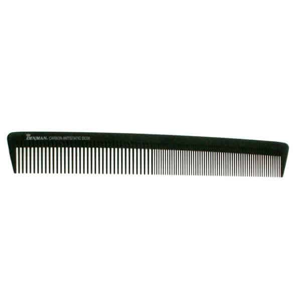 Denman Carbon Barbering Comb Kam C008SXCD Zwart 1 St