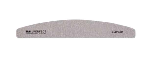 NailPerfect Tools Halfmoon File 100/180 Vijl  1 St