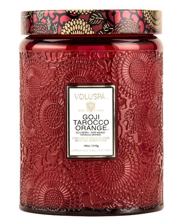 Voluspa Japonica Collection Goji Tarocco Orange Large Jar Candle Geurkaars  510 gr