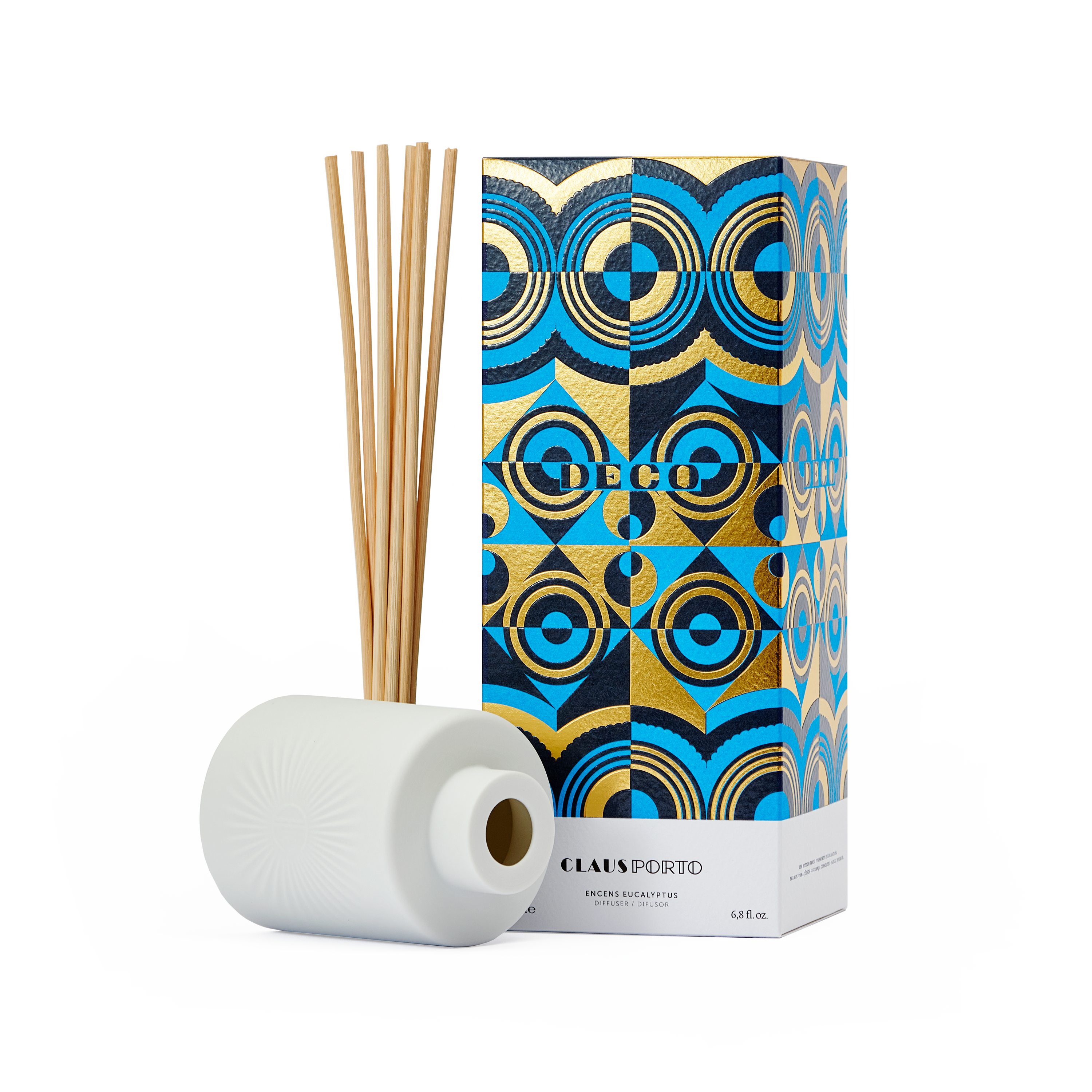 Claus Porto Home Diffusers Deco Encens Eucalyptus Geurstokjes 200 ml
