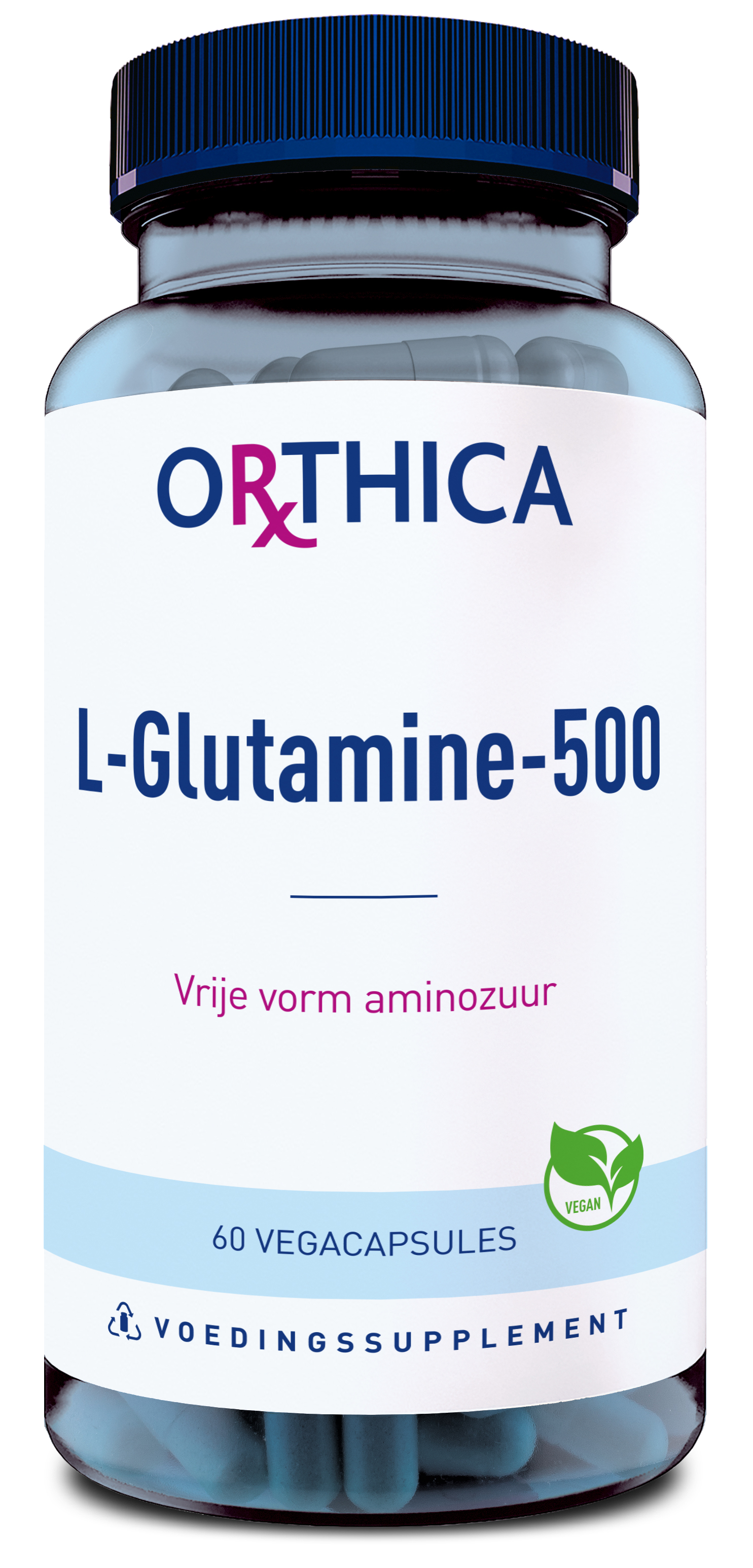 Orthica L-Glutamine-500 Capsules  60 Cap