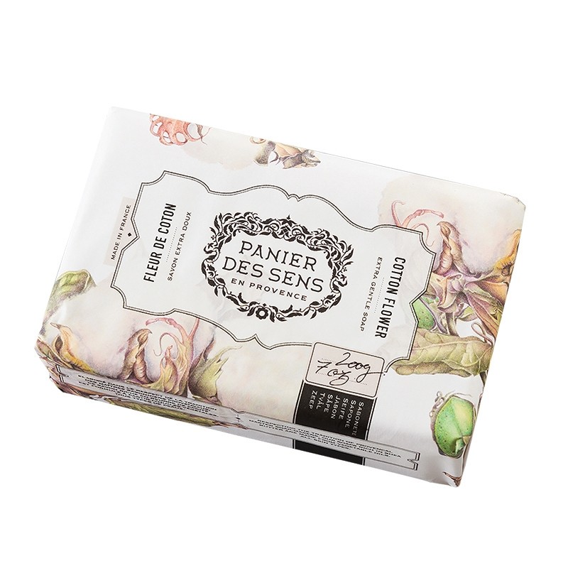 Panier des Sens Shea Butter Soaps Extra Gentle Soap Cotton Flower 200 gr