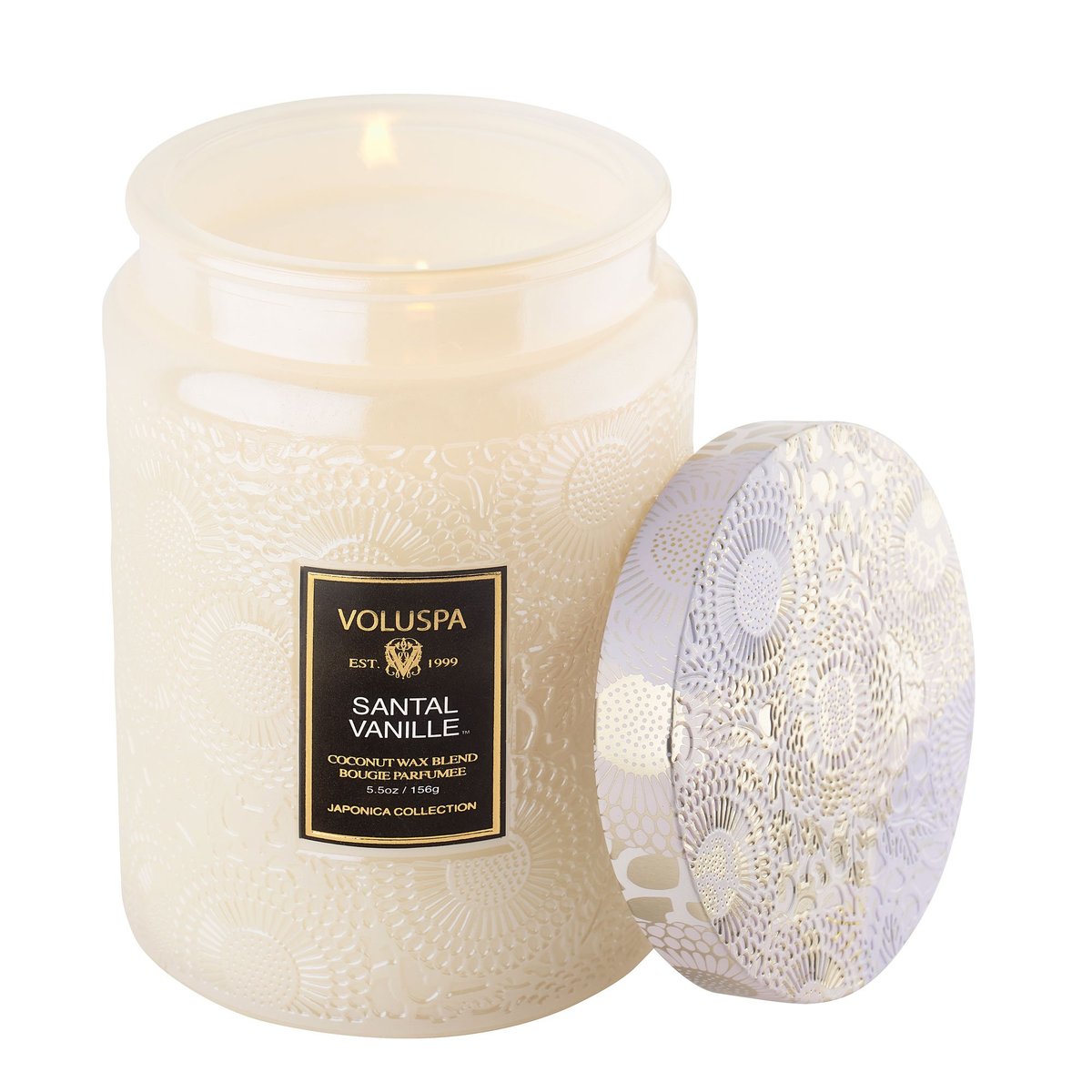 Voluspa Japonica Collection Santal Vanille Large Jar Candle Geurkaars  510 gr