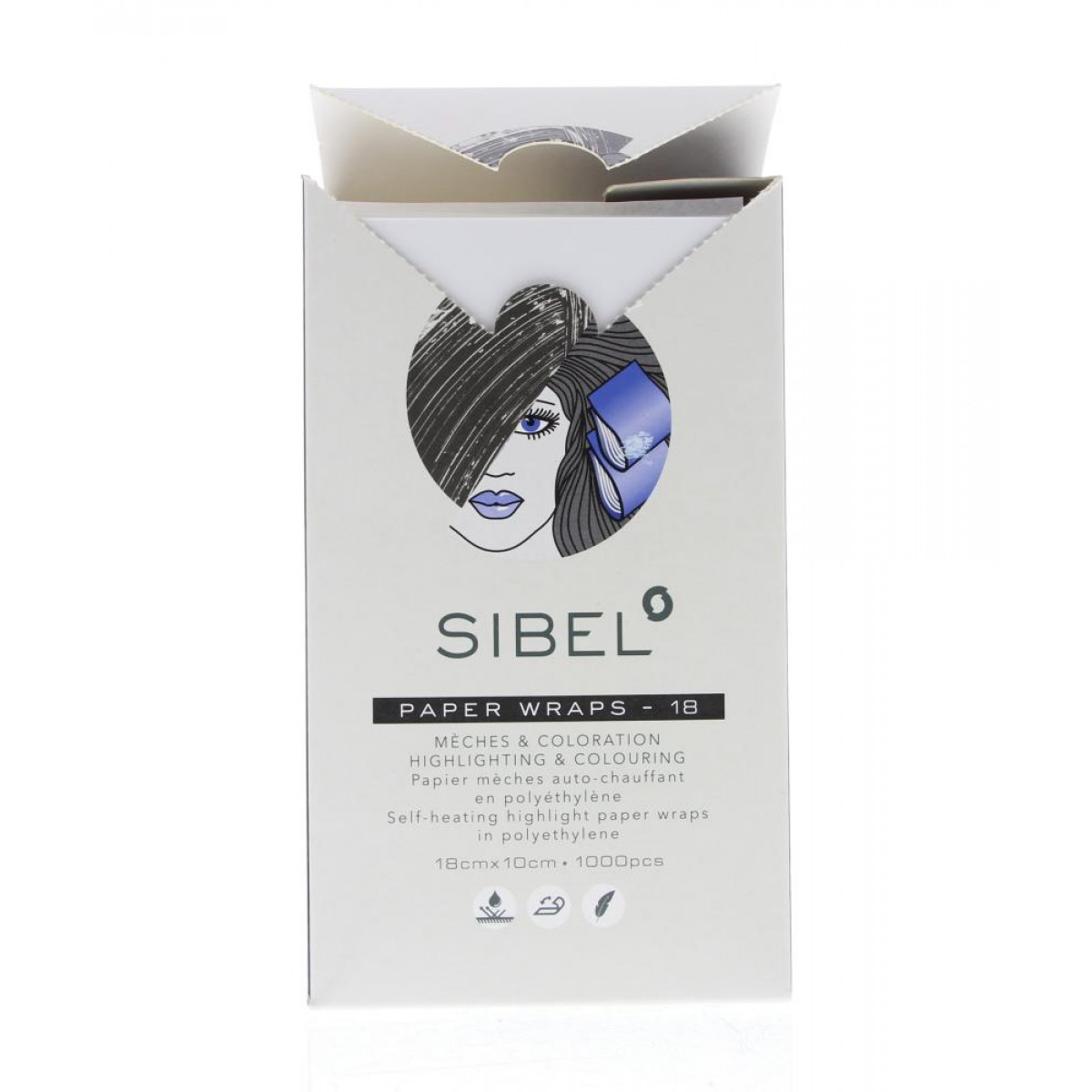 Sibel Hair Paper Wraps 18cm x 10cm Accessoire Ref. 4332131 1000 St