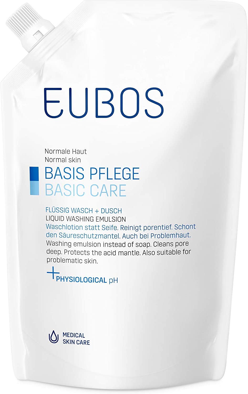 Eubos Blauw Liquid Washing Emulsion Gel Refill 400 ml