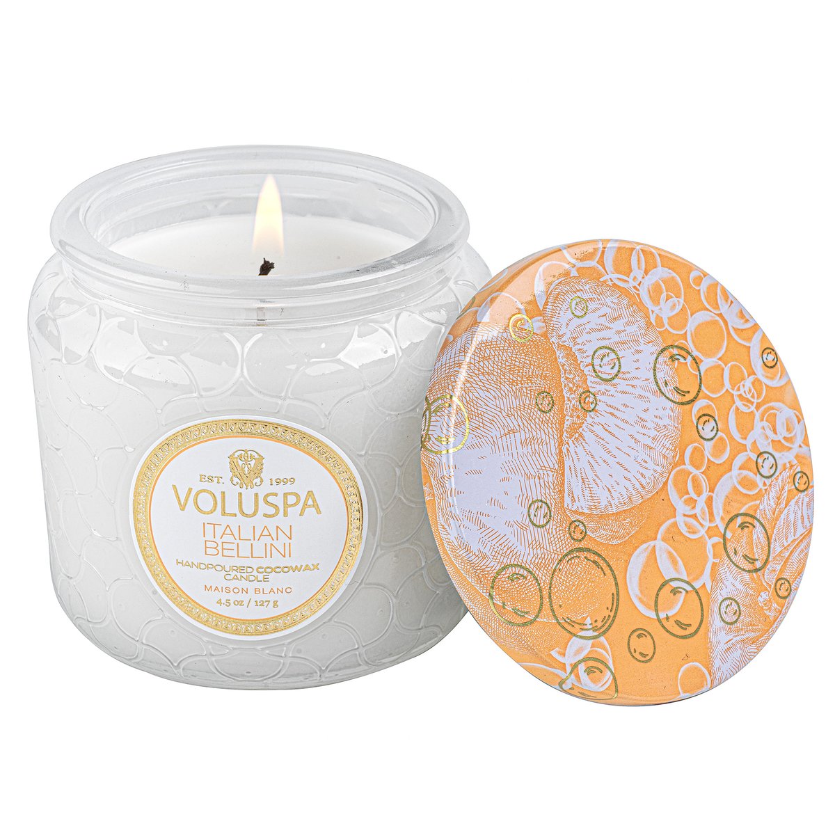Voluspa Maison Blanc Italian Bellini Petit Jar Candle Geurkaars  127 gr