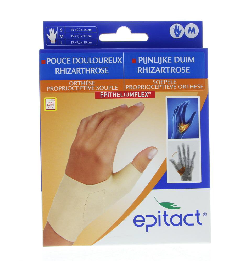 Epitact Epitheliumflex Pouce douloureux Rhizartrose Orthèse pouce souple d'activité