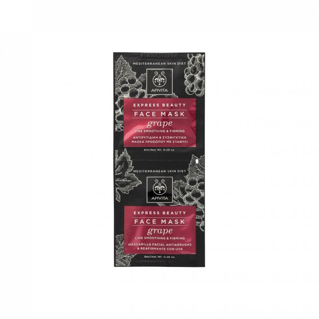 Apivita Face Care Masks & Scrubs Face Mask with Grape Masker 2x8 ml 16 ml