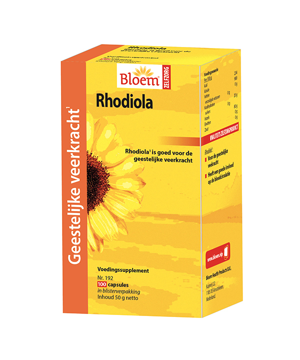Bloem Rhodiola Vitalité mentale 100Capsules