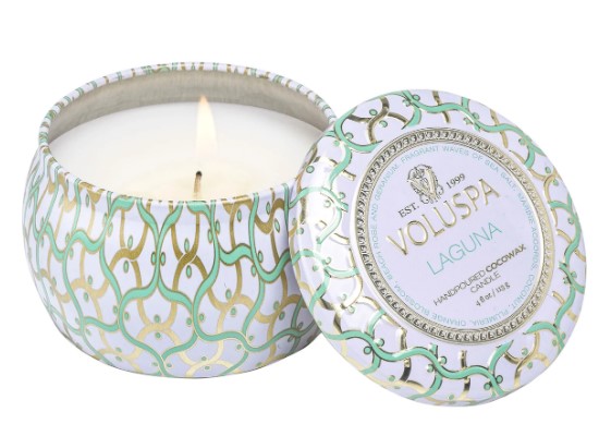 Voluspa Maison Blanc Laguna Mini Tin Candle 113 gr