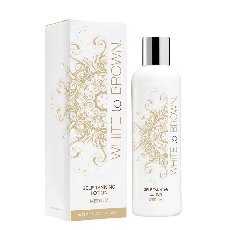 White to Brown Self Tanning Lotion  Medium 250 ml
