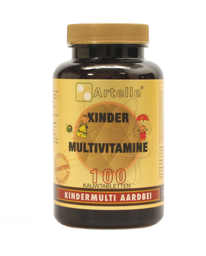 Artelle Kinder Multivitamine Tabletten Aardbei 100 Tab