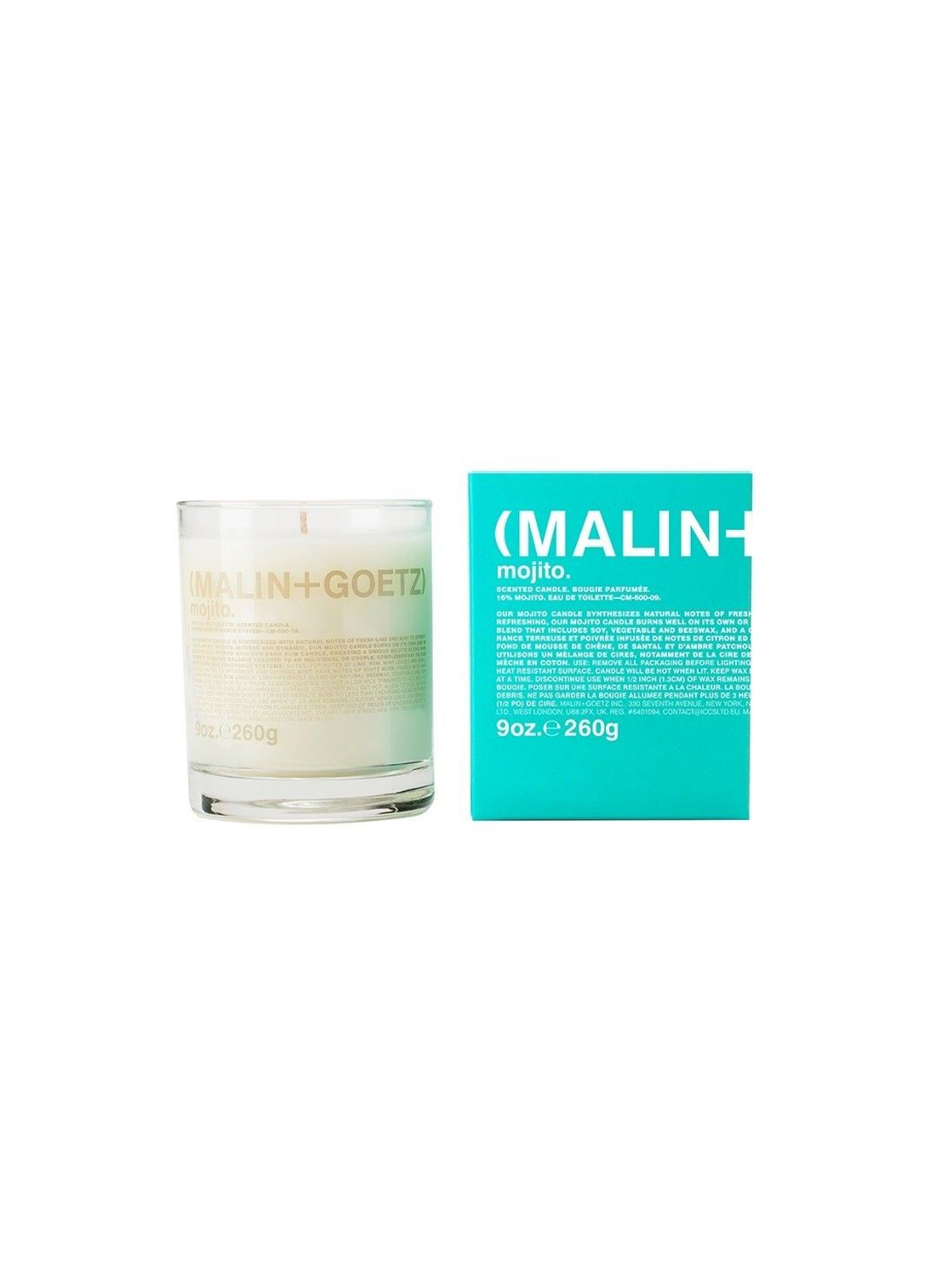 Malin + Goetz Candles Mojito Scented Candle Geurkaars 260 gr