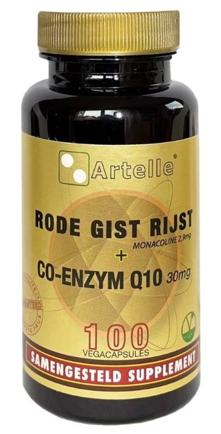 Artelle Rode Gist Rijst + Co-Enzym Q10 Capsules  100 Cap