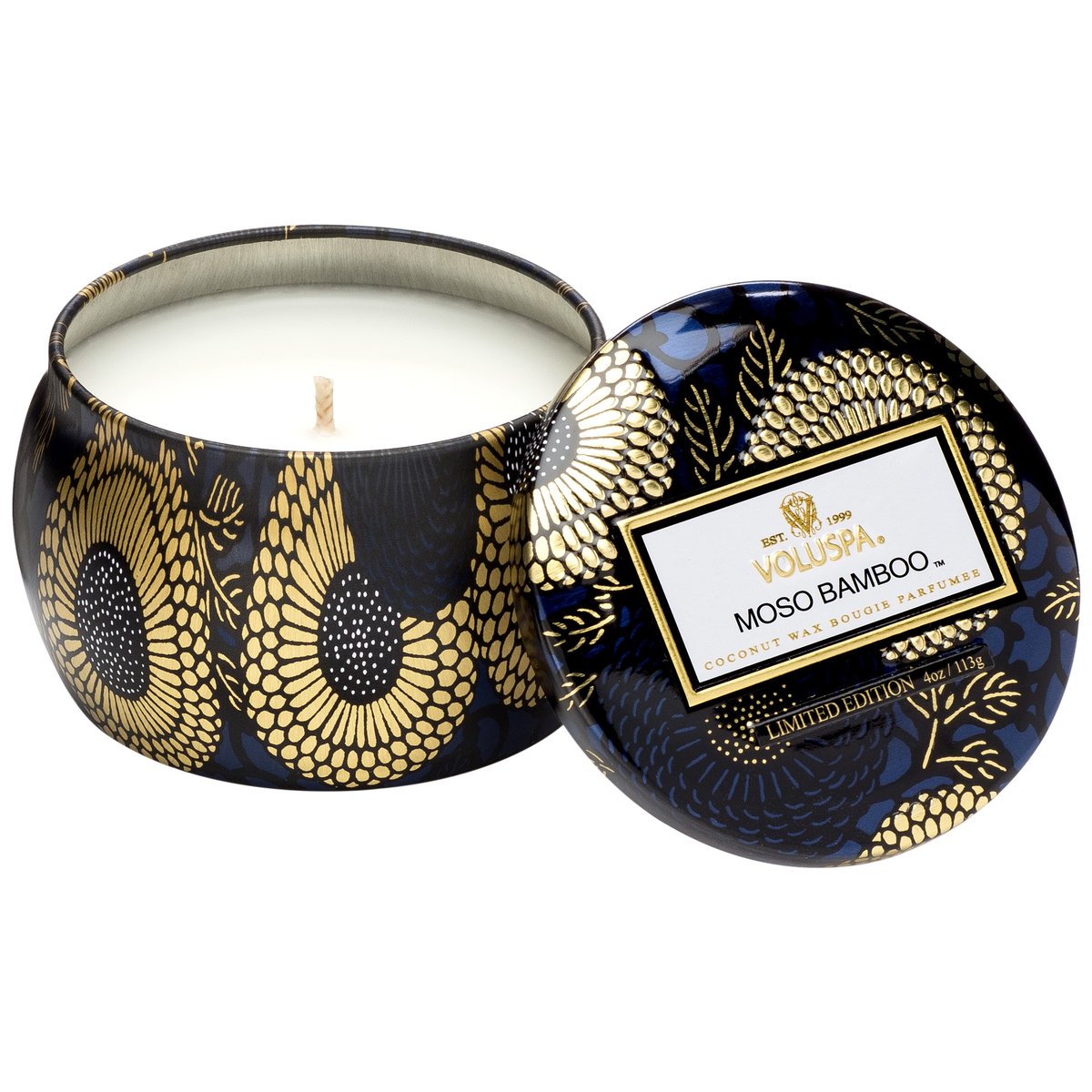 Voluspa Japonica Collection Moso Bamboo Mini Tin Candle Geurkaars  113 gr