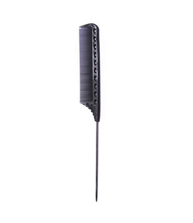 YS Park Kammen Naaldkam Winding Tail Comb Kam Ref.YS-102 Carbon Zwart 1 St