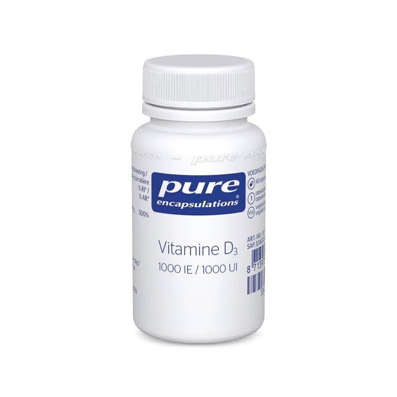 Pure Encapsulations Vitamine D3 Capsules 1000IE 60 Cap