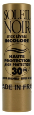 Soleil Noir Stick a Lèvres Incolore SPF30  4 gr