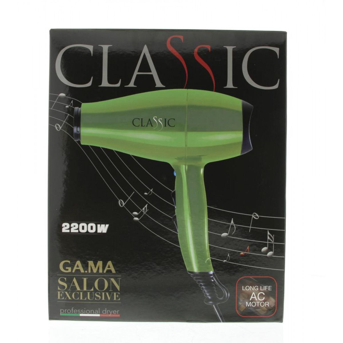 Ga.Ma Classic Hairdryer Föhn  Black 1 St