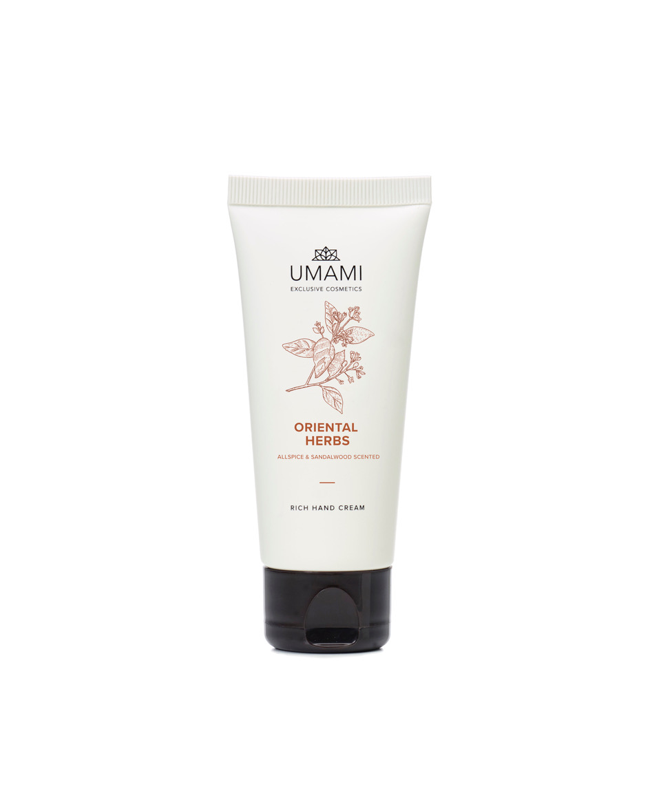 Umami Exclusive Cosmetics Oriental Herbs Rich Hand Cream Crème Allspice & Sandalwood 50 ml