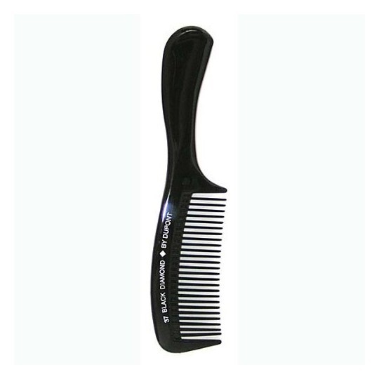 Denman Black Diamond Shampoo Rake #37 Kam  Zwart 1 St