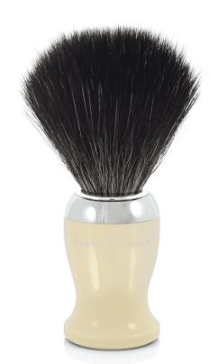 Edwin Jagger Shaving Brushes Synthetic Imitatiion Ivory & Chrome Plated Ref.21SB727CR 1 pièce
