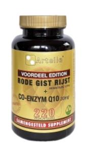 Artelle Rode Gist Rijst + Co-Enzym Q10 Capsules  220 Cap