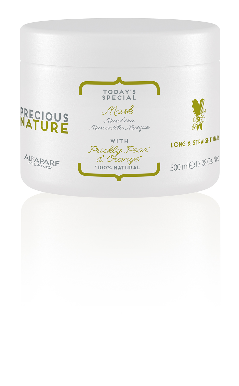 Alfaparf Precious Nature Prickly Pear & Orange Mask Lang Haar 500 ml