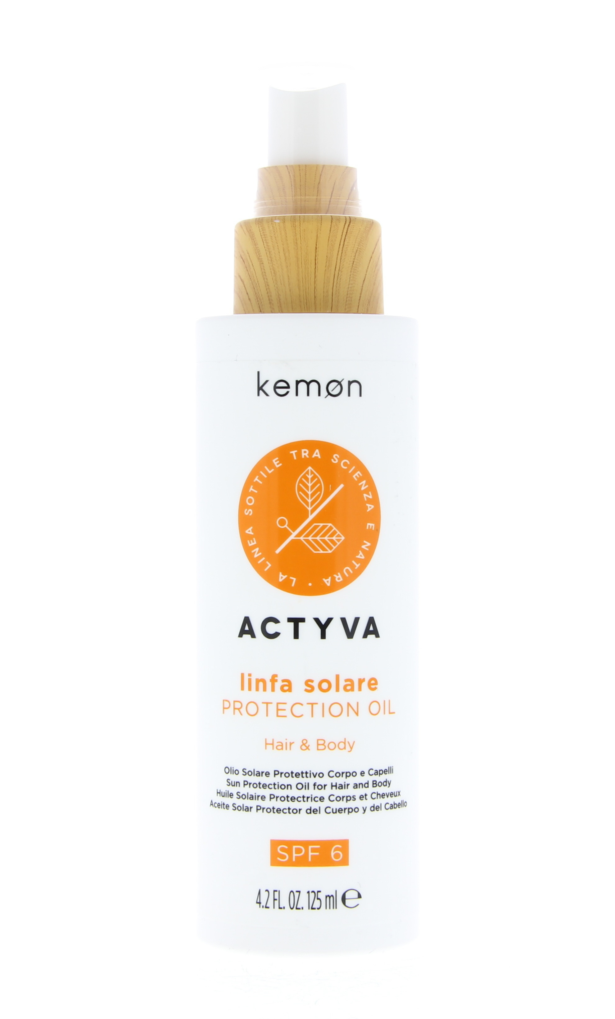 Kemon Actyva Linfa Solare Protection Oil SPF6 Spray Haar & Lichaam 125 ml