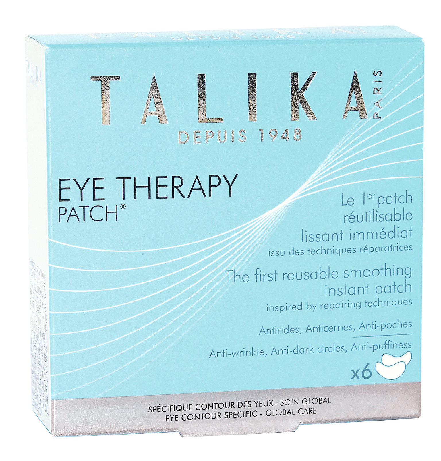 Talika Eye Therapy Patch The First Reusable Smoothing Intstant Patch Rimpels/Wallen/Kringen 6 St
