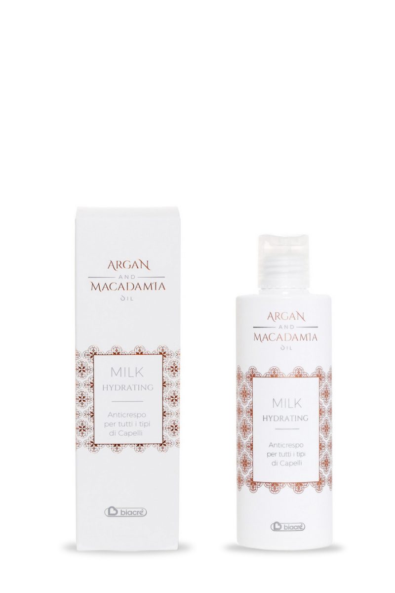 Biacrè Argan and Macadamia Oil Hydrating Milk Melk Weerbarstig Haar 200 ml