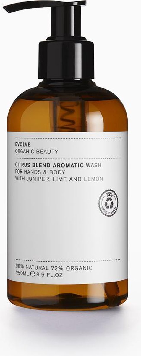 Evolve Organic Beauty Body Wash Citrus Blend Aromatic Wash Gel  250 ml