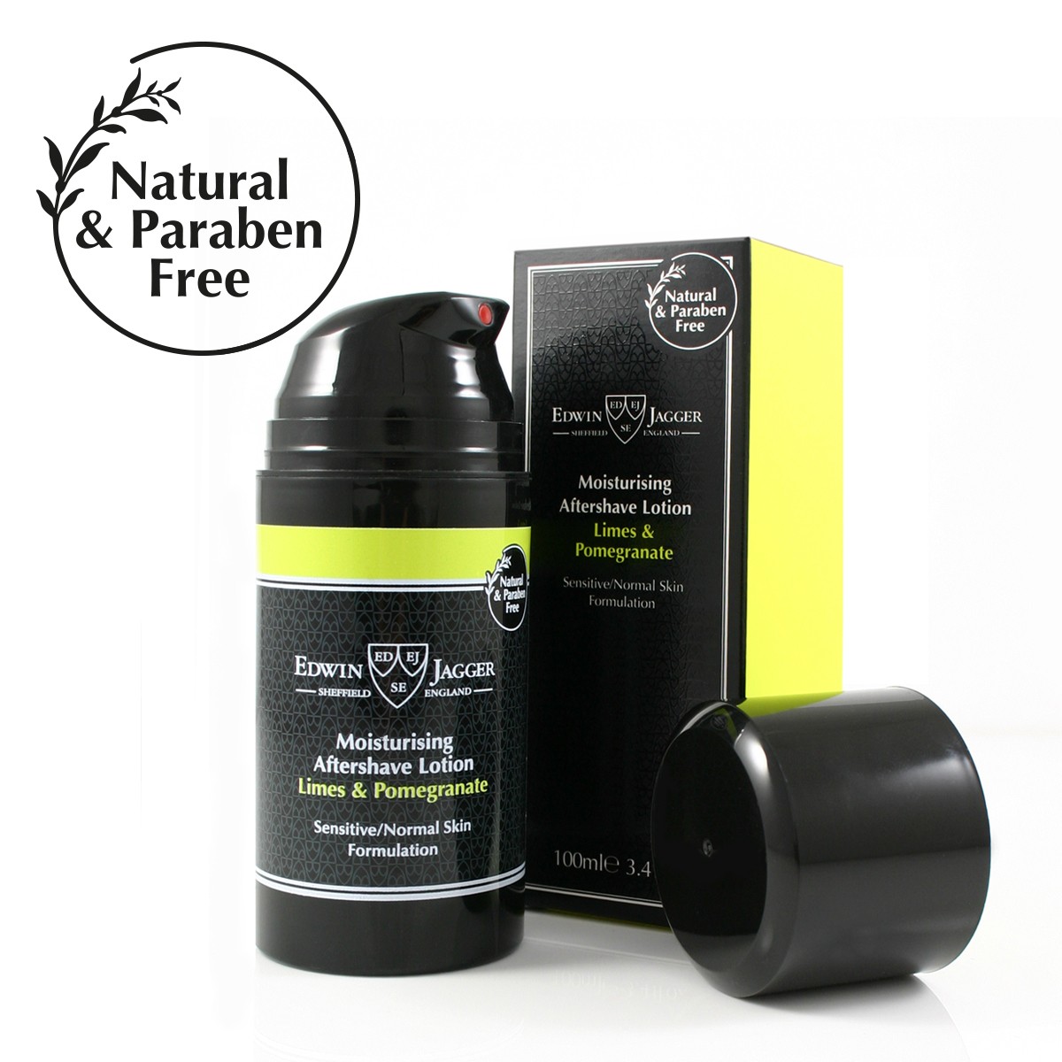 Edwin Jagger Soaps & Creams Limes & Pomegranate Moisturising Aftershave Lotion 100 ml