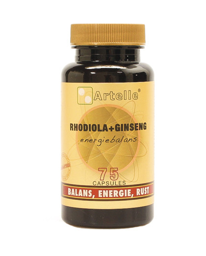 Artelle Rhodiola + Ginseng Capsules  75 Cap