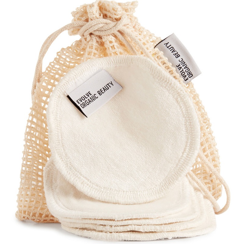 Evolve Organic Beauty Cleansers Bamboo 5x Reusable Make Up Remover Pads  5 St