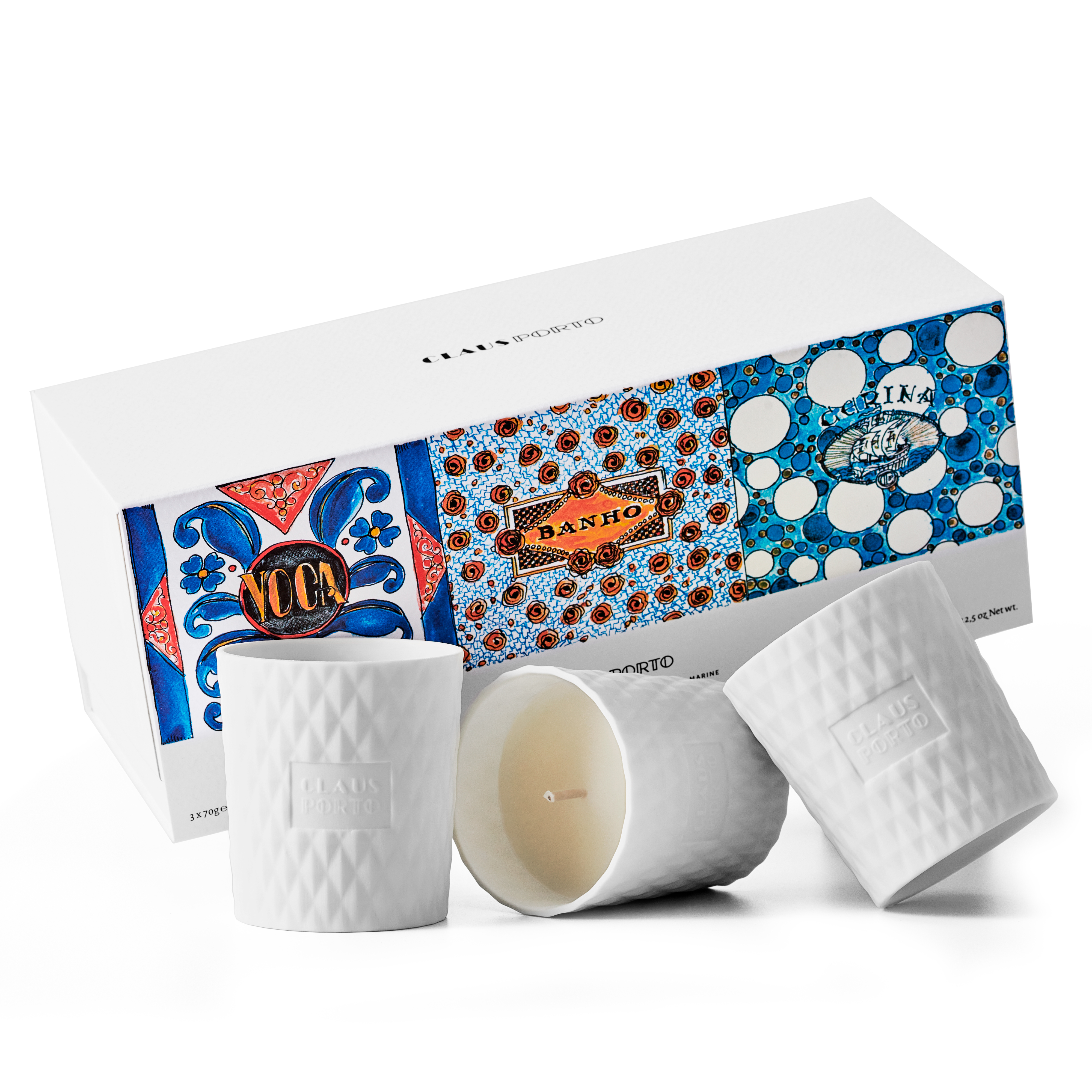 Claus Porto Home Candles Mini Candles Gift Set 3 x 70 gram 1 Pak